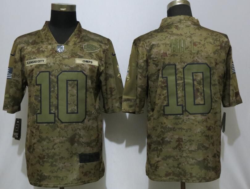 Men Kansas City Chiefs #10 Hill Nike Camo Salute to Service Limited NFL Jerseys->indianapolis colts->NFL Jersey